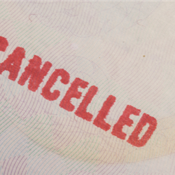 Visa Cancellations: non-character issues